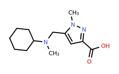 CAS 1223748-31-9 | 5-((Cyclohexyl(methyl)amino)methyl)-1-methyl-1H-pyrazole-3-carboxylic acid