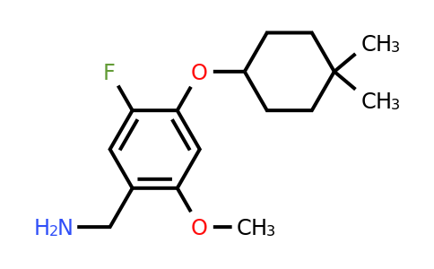 CAS 1224048-15-0 | (4-((4,4-Dimethylcyclohexyl)oxy)-5-fluoro-2-methoxyphenyl)methanamine