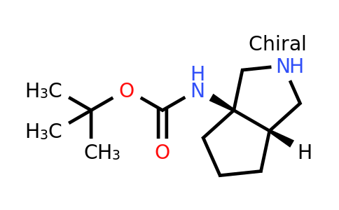 CAS 1224161-30-1 | tert-butyl N-[cis-2,3,4,5,6,6a-hexahydro-1H-cyclopenta[c]pyrrol-3a-yl]carbamate