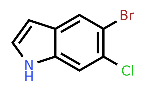 CAS 122531-09-3 | 5-bromo-6-chloro-1H-indole