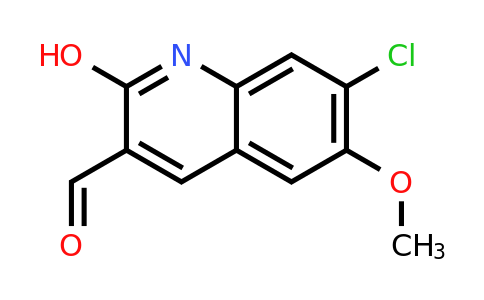 CAS 1225335-03-4 | 7-chloro-2-hydroxy-6-methoxyquinoline-3-carbaldehyde
