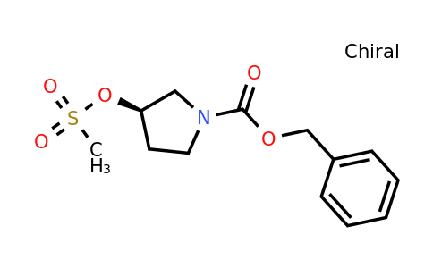 CAS 122536-68-9 | (R)-Benzyl 3-((methylsulfonyl)oxy)pyrrolidine-1-carboxylate