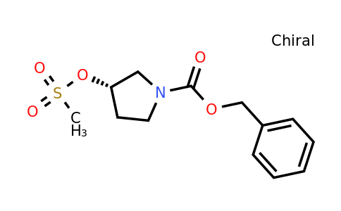 CAS 122536-69-0 | (S)-Benzyl 3-((methylsulfonyl)oxy)pyrrolidine-1-carboxylate