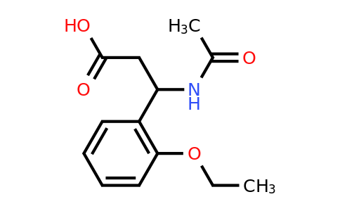 CAS 1225494-93-8 | 3-Acetamido-3-(2-ethoxyphenyl)propanoic acid