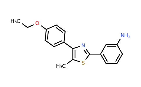 CAS 1225629-47-9 | 3-(4-(4-Ethoxyphenyl)-5-methylthiazol-2-yl)aniline