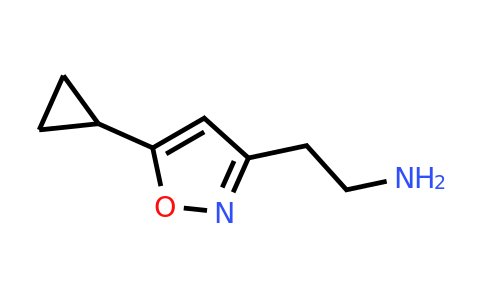 CAS 1225812-56-5 | 2-(5-cyclopropyl-1,2-oxazol-3-yl)ethan-1-amine