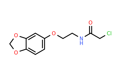 CAS 1225816-53-4 | N-[2-(2H-1,3-Benzodioxol-5-yloxy)ethyl]-2-chloroacetamide