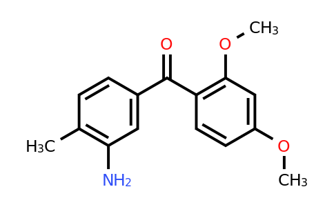 CAS 1226123-35-8 | (3-Amino-4-methylphenyl)(2,4-dimethoxyphenyl)methanone