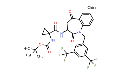 CAS 1227260-97-0 | carbamic acid, n-[1-[[[(3r)-1-[[3,5-bis(trifluoromethyl)phenyl]methyl]-2,3,4,5-tetrahydro-2,5-dioxo-1h-1-benzazepin-3-yl]amino]carbonyl]cyclopropyl]-, 1,1-dimethylethyl ester