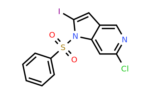 CAS 1227267-17-5 | 1-(Phenylsulfonyl)-6-chloro-2-iodo-5-azaindole