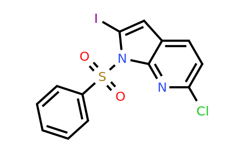 CAS 1227267-22-2 | 1-(benzenesulfonyl)-6-chloro-2-iodo-1H-pyrrolo[2,3-b]pyridine