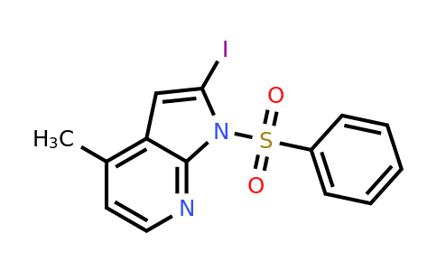 CAS 1227270-47-4 | 2-Iodo-4-methyl-1-(phenylsulfonyl)-1H-pyrrolo[2,3-b]pyridine