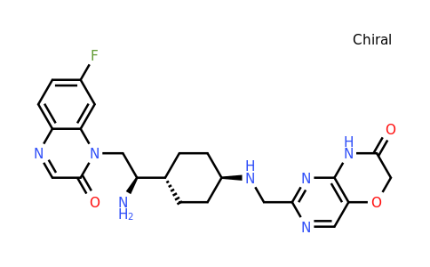 CAS 1227303-13-0 | 6H-Pyrimido[5,4-b][1,4]oxazin-7(8H)-one, 2-[[[trans-4-[(1R)-1-amino-2-(7-fluoro-2-oxo-1(2H)-quinoxalinyl)ethyl]cyclohexyl]amino]methyl]-