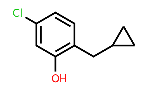 CAS 1227418-30-5 | 5-Chloro-2-(cyclopropylmethyl)phenol
