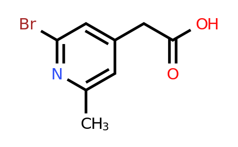 CAS 1227496-69-6 | (2-Bromo-6-methylpyridin-4-YL)acetic acid