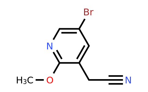 CAS 1227591-98-1 | 2-(5-bromo-2-methoxypyridin-3-yl)acetonitrile