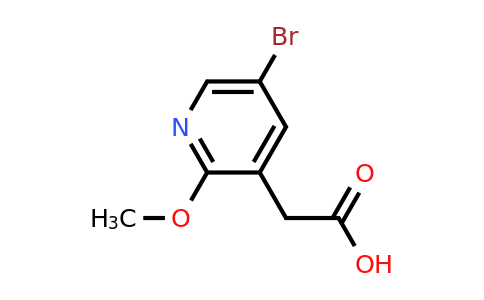 CAS 1227593-20-5 | 2-(5-bromo-2-methoxypyridin-3-yl)acetic acid