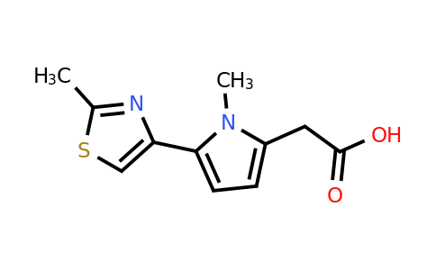 CAS 1227955-24-9 | 2-(1-Methyl-5-(2-methylthiazol-4-yl)-1H-pyrrol-2-yl)acetic acid