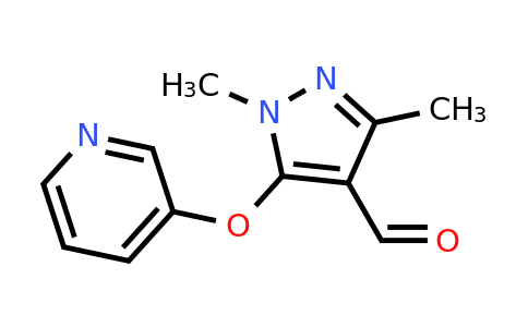 CAS 122816-70-0 | 1,3-dimethyl-5-(pyridin-3-yloxy)-1H-pyrazole-4-carbaldehyde