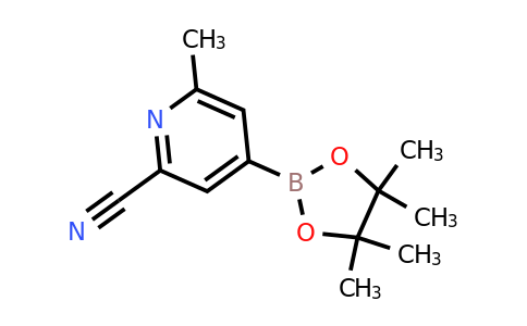 CAS 1228431-18-2 | 6-Methyl-4-(4,4,5,5-tetramethyl-1,3,2-dioxaborolan-2-YL)picolinonitrile