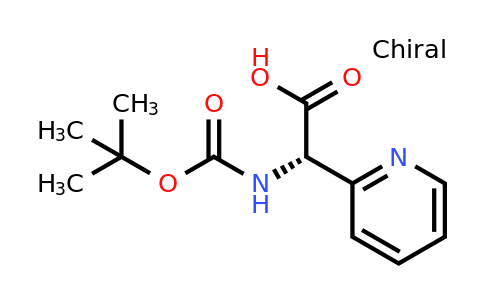 CAS 1228542-50-4 | (2S)-2-[(Tert-butoxy)carbonylamino]-2-(2-pyridyl)acetic acid