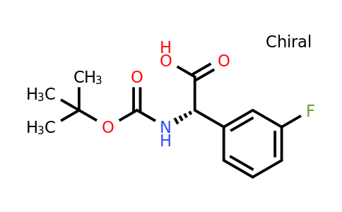 CAS 1228542-64-0 | (2S)-2-[(Tert-butoxy)carbonylamino]-2-(3-fluorophenyl)acetic acid