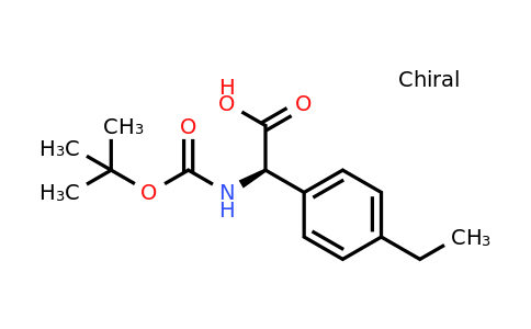 CAS 1228547-75-8 | (2R)-2-[(Tert-butoxy)carbonylamino]-2-(4-ethylphenyl)acetic acid