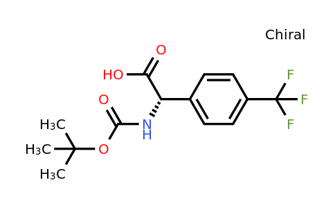 CAS 1228549-08-3 | (2S)-2-[(Tert-butoxy)carbonylamino]-2-[4-(trifluoromethyl)phenyl]acetic acid