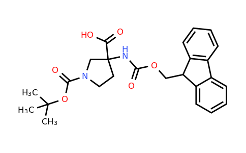 CAS 1228551-85-6 | 1-tert-butoxycarbonyl-3-(9H-fluoren-9-ylmethoxycarbonylamino)pyrrolidine-3-carboxylic acid