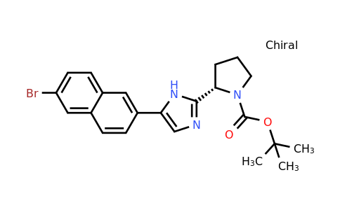 CAS 1228551-96-9 | tert-butyl (2S)-2-[5-(6-bromonaphthalen-2-yl)-1H-imidazol-2-yl]pyrrolidine-1-carboxylate