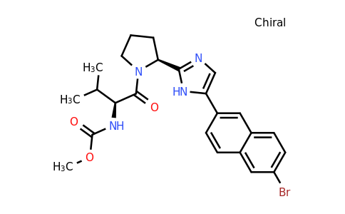 CAS 1228552-12-2 | methyl N-[(2S)-1-[(2S)-2-[5-(6-bromonaphthalen-2-yl)-1H-imidazol-2-yl]pyrrolidin-1-yl]-3-methyl-1-oxobutan-2-yl]carbamate