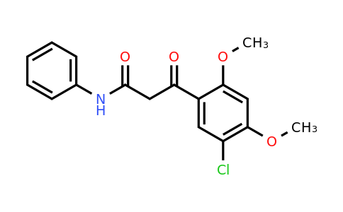 CAS 1228552-44-0 | 3-(5-Chloro-2,4-dimethoxyphenyl)-3-oxo-N-phenylpropanamide
