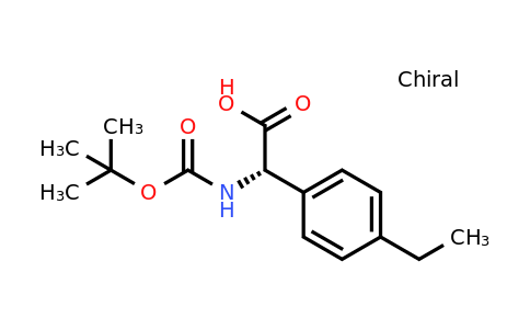 CAS 1228553-38-5 | (2S)-2-[(Tert-butoxy)carbonylamino]-2-(4-ethylphenyl)acetic acid
