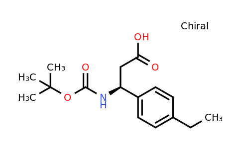 CAS 1228553-53-4 | (S)-3-Tert-butoxycarbonylamino-3-(4-ethyl-phenyl)-propionic acid