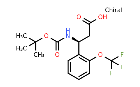 CAS 1228554-05-9 | (S)-3-Tert-butoxycarbonylamino-3-(2-trifluoromethoxy-phenyl)-propionic acid