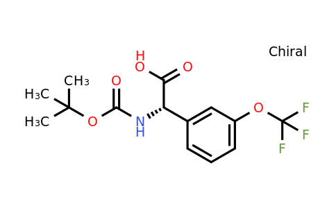 CAS 1228557-70-7 | (2S)-2-[(Tert-butoxy)carbonylamino]-2-[3-(trifluoromethoxy)phenyl]acetic acid