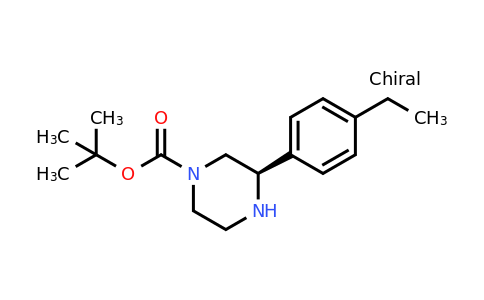 CAS 1228559-54-3 | (R)-3-(4-Ethyl-phenyl)-piperazine-1-carboxylic acid tert-butyl ester