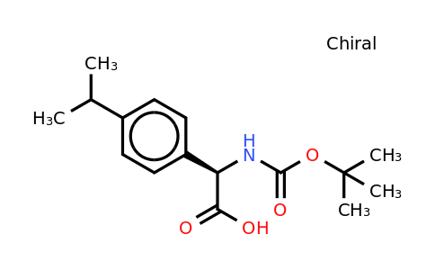 CAS 1228559-65-6 | (2R)-2-[(Tert-butoxy)carbonylamino]-2-[4-(methylethyl)phenyl]acetic acid