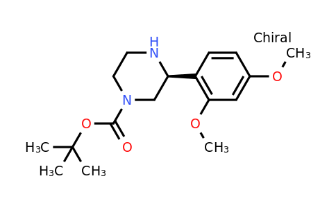 CAS 1228560-96-0 | (S)-3-(2,4-Dimethoxy-phenyl)-piperazine-1-carboxylic acid tert-butyl ester