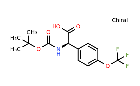 CAS 1228560-98-2 | (2R)-2-[(Tert-butoxy)carbonylamino]-2-[4-(trifluoromethoxy)phenyl]acetic acid