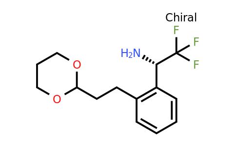 CAS 1228561-23-6 | (S)-1-[2-(2-[1,3]Dioxan-2-YL-ethyl)-phenyl]-2,2,2-trifluoro-ethylamine