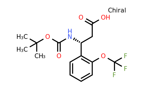 CAS 1228561-38-3 | (R)-3-Tert-butoxycarbonylamino-3-(2-trifluoromethoxy-phenyl)-propionic acid