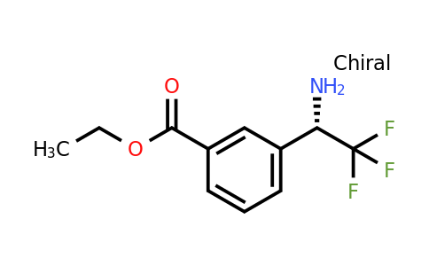 CAS 1228565-66-9 | 3-((S)-1-Amino-2,2,2-trifluoro-ethyl)-benzoic acid ethyl ester