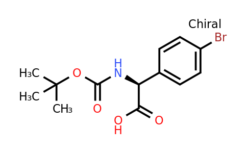 CAS 1228565-84-1 | (2S)-2-[(Tert-butoxy)carbonylamino]-2-(4-bromophenyl)acetic acid