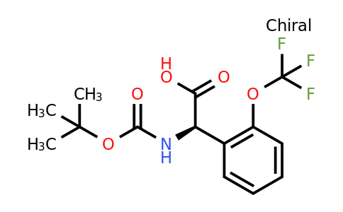 CAS 1228565-99-8 | (2R)-2-[(Tert-butoxy)carbonylamino]-2-[2-(trifluoromethoxy)phenyl]acetic acid
