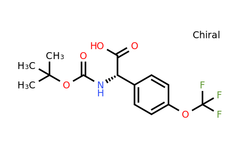 CAS 1228566-11-7 | (2S)-2-[(Tert-butoxy)carbonylamino]-2-[4-(trifluoromethoxy)phenyl]acetic acid