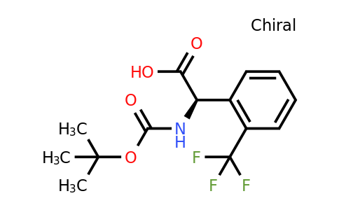 CAS 1228566-17-3 | (2R)-2-[(Tert-butoxy)carbonylamino]-2-[2-(trifluoromethyl)phenyl]acetic acid