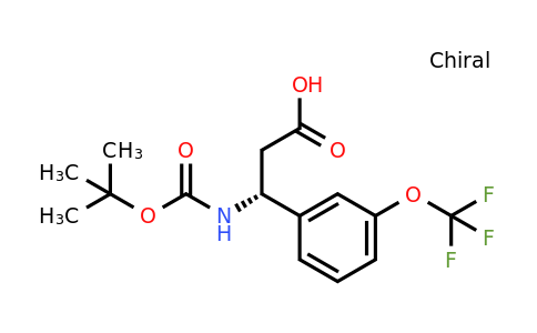 CAS 1228566-44-6 | (R)-3-Tert-butoxycarbonylamino-3-(3-trifluoromethoxy-phenyl)-propionic acid