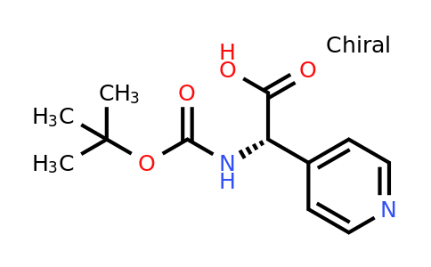 CAS 1228568-43-1 | (2S)-2-[(Tert-butoxy)carbonylamino]-2-(4-pyridyl)acetic acid