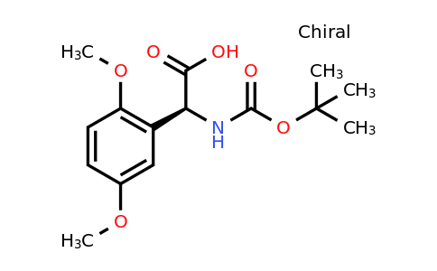 CAS 1228570-17-9 | (2S)-2-(2,5-Dimethoxyphenyl)-2-[(tert-butoxy)carbonylamino]acetic acid
